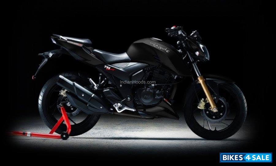 Matt Black TVS Apache RTR 200 4V
