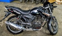 Black TVS Apache RTR 160