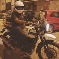 Snow Royal Enfield Himalayan