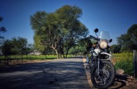 Snow Royal Enfield Himalayan