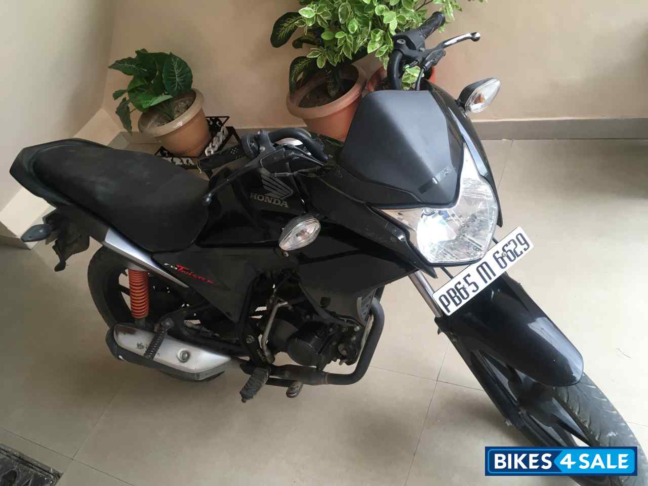 Black Honda CB Twister