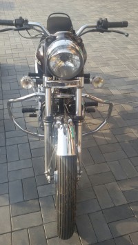 Gray Royal Enfield Bullet Standard 350