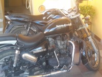 Black Royal Enfield Thunderbird
