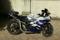 Blue & White Yamaha YZF R15 S