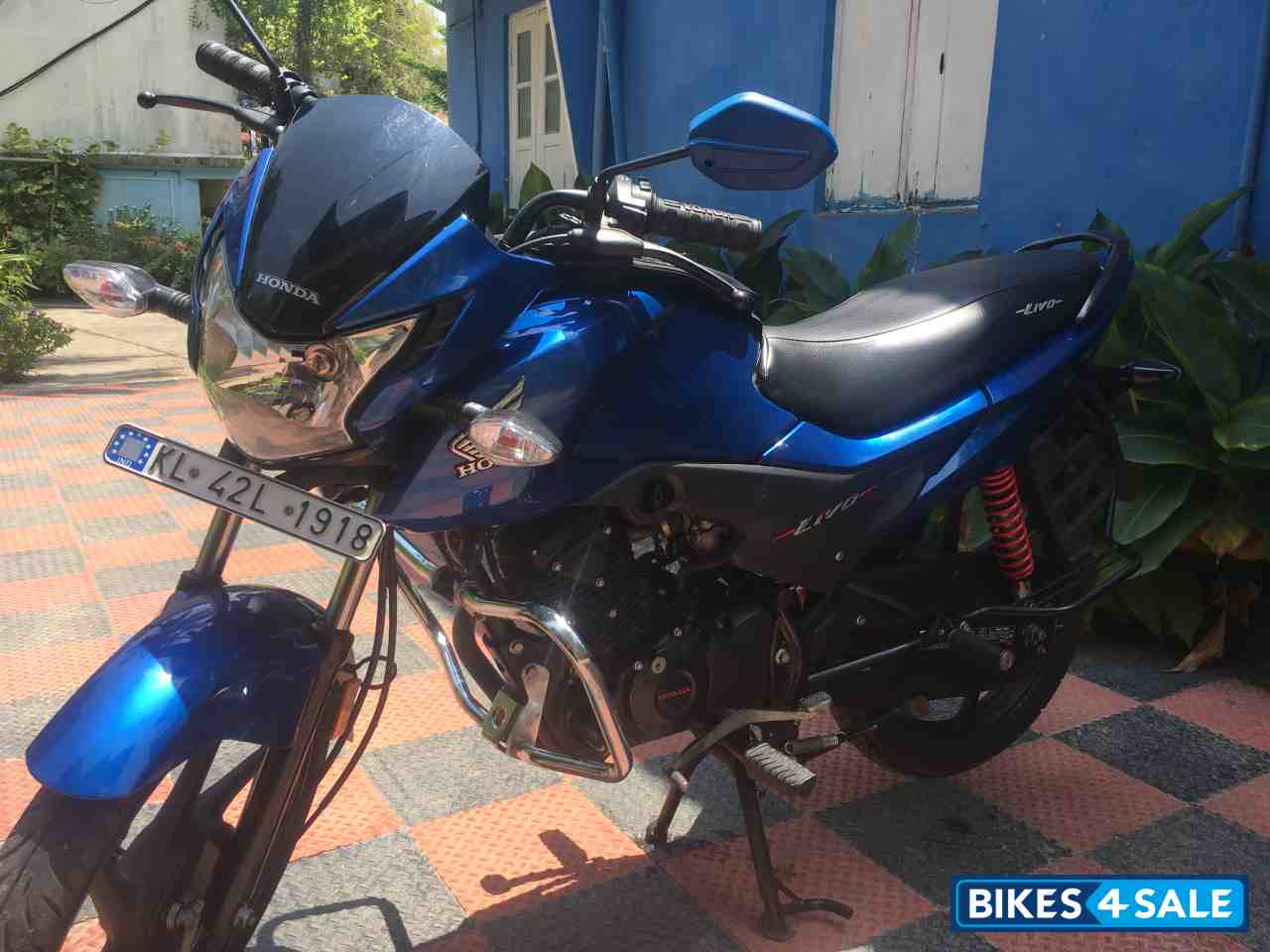 Blue Honda Livo 110