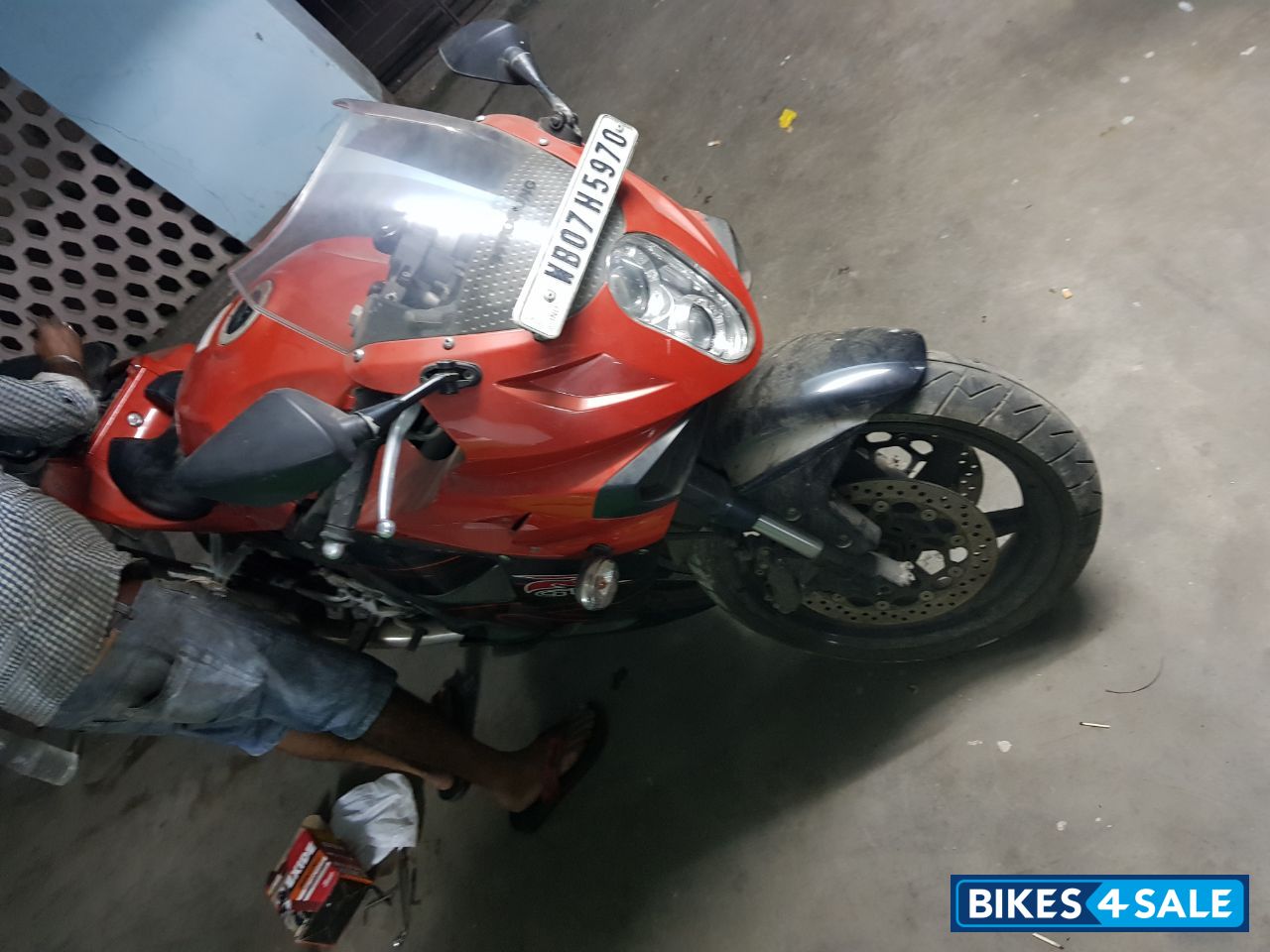 Orange And Black Hyosung GT650R