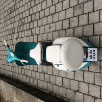 Turquoise Vintage Scooter Vespa