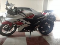 White And Red Yamaha YZF R15 V2