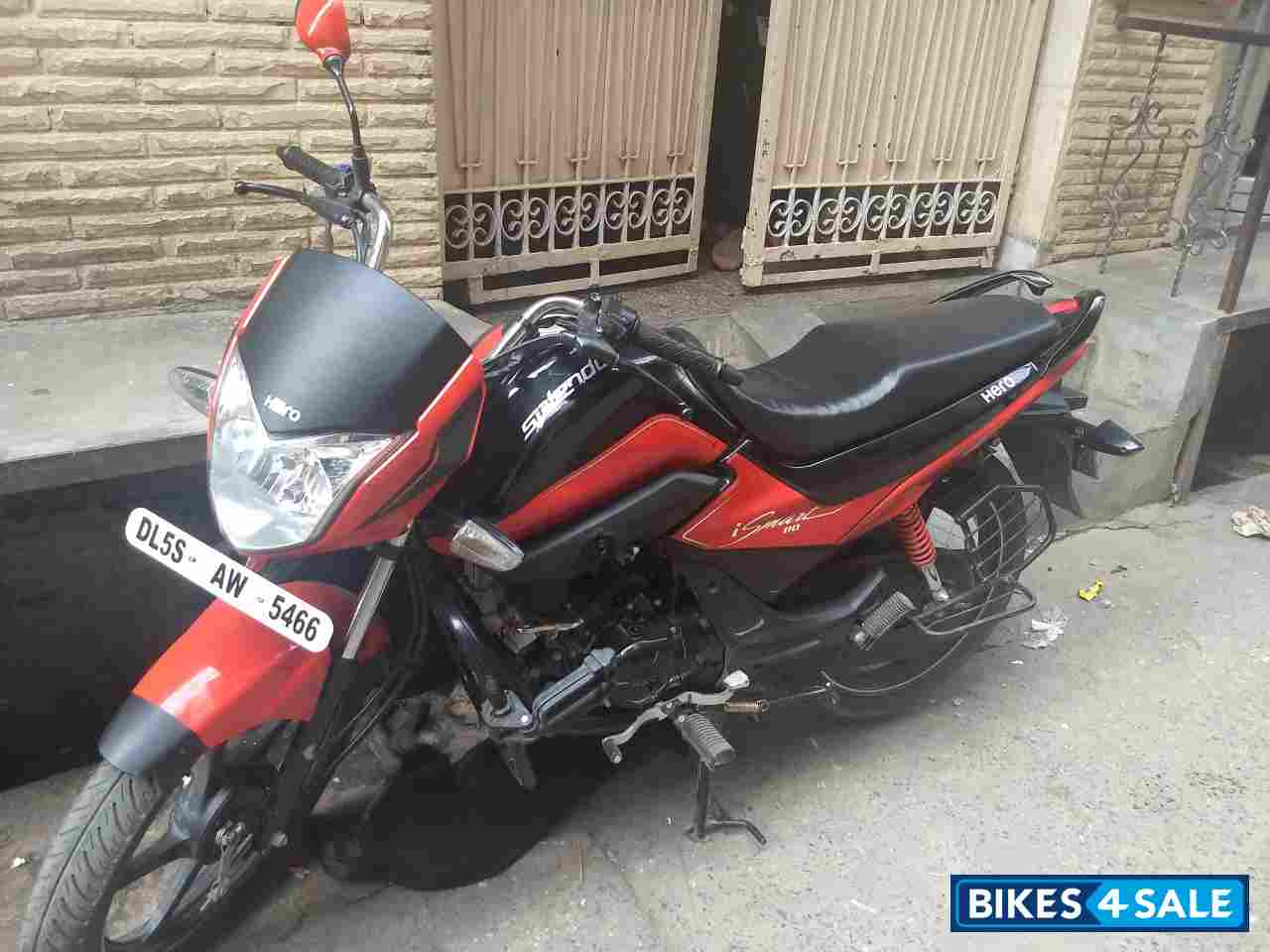 Black And Red Hero Splendor iSmart 110