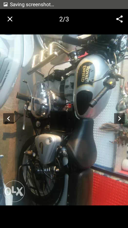 Silver Black Royal Enfield Classic 350