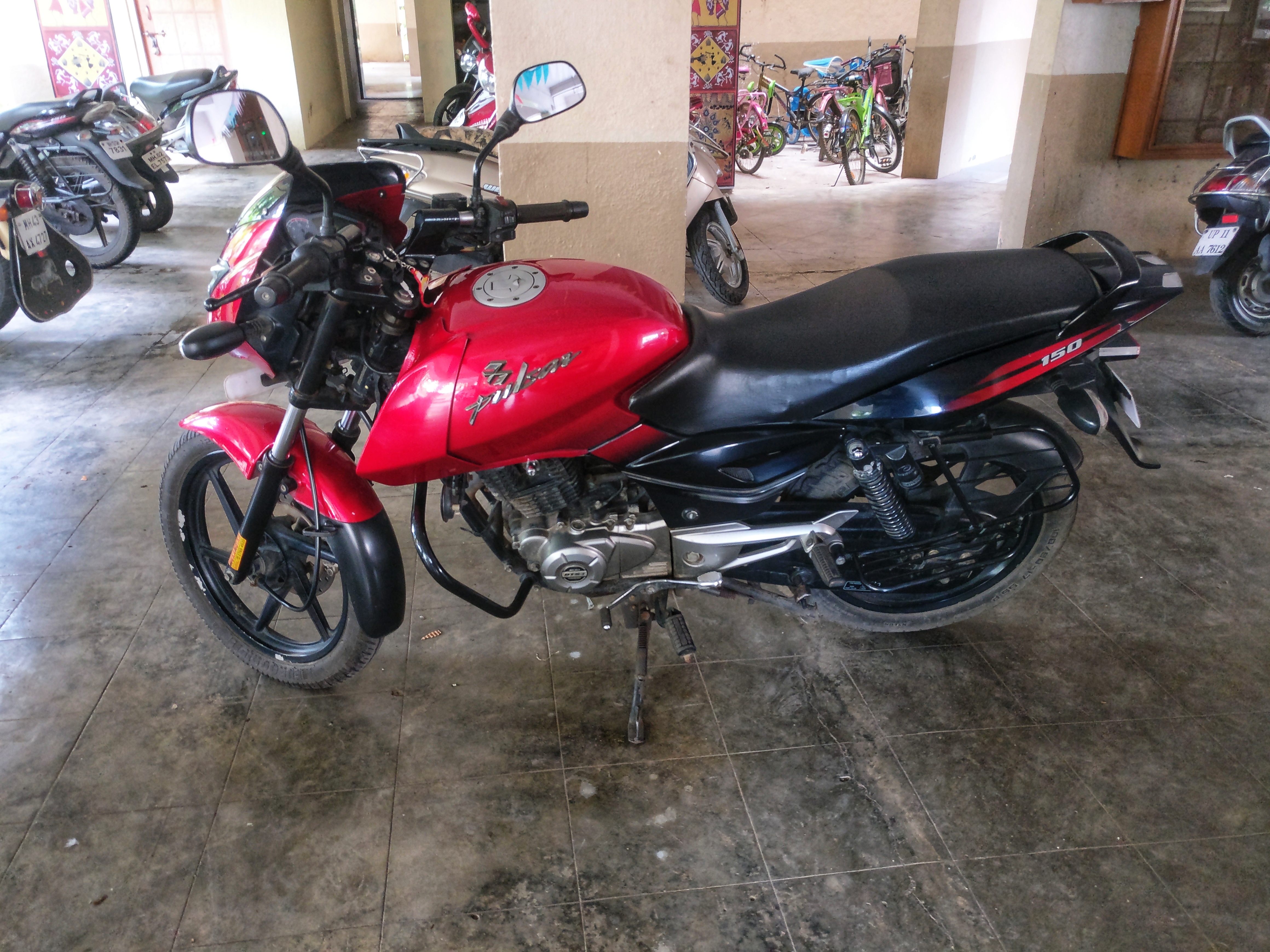 Red And Black Bajaj Pulsar 150 DTSi