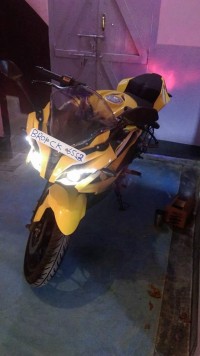 Yellow Bajaj Pulsar RS 200