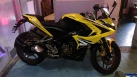 Yellow Bajaj Pulsar RS 200