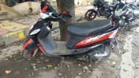 Black With Sporty Red Stripes Mahindra Rodeo UZO 125