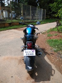 Blue Yamaha FZ-S FI V2