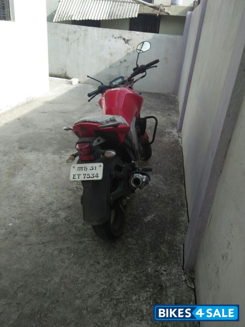 Red Yamaha FZ-S FI V2