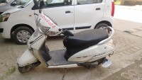 P S White Honda Activa