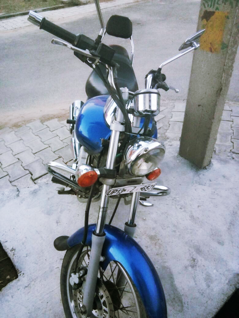 Blue Bajaj Avenger 220 DTS-i