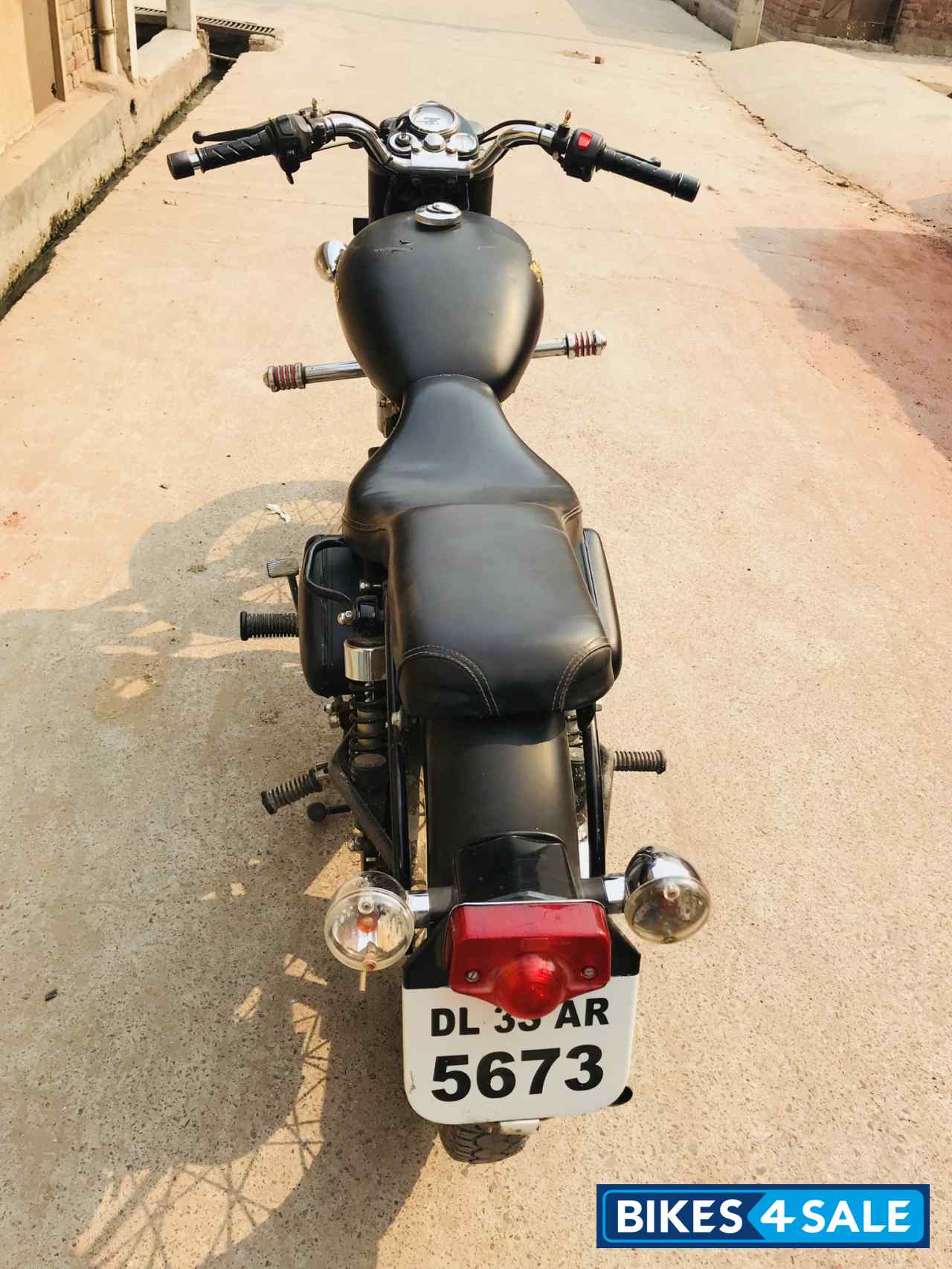 Black Royal Enfield Bullet Electra