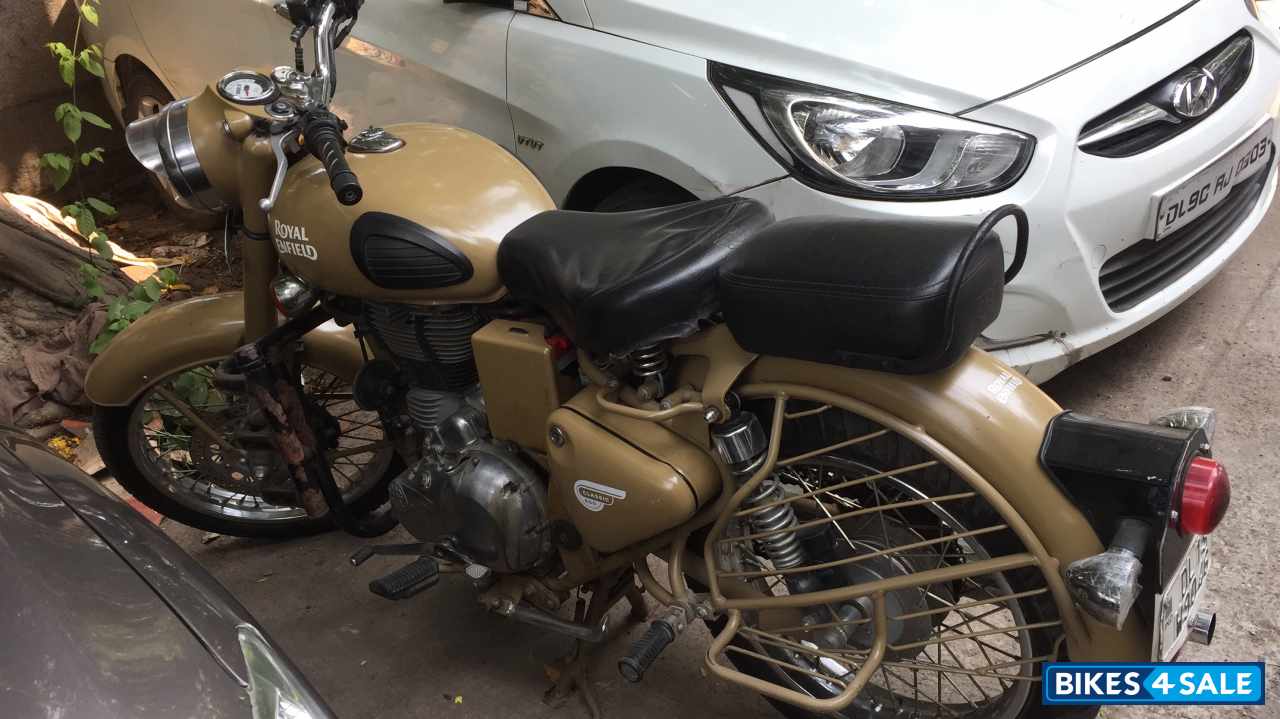 Beige Royal Enfield Classic Desert Storm