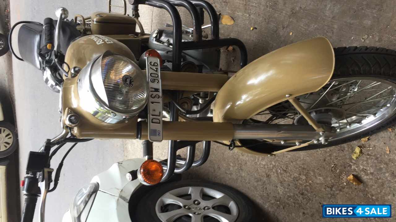 Beige Royal Enfield Classic Desert Storm