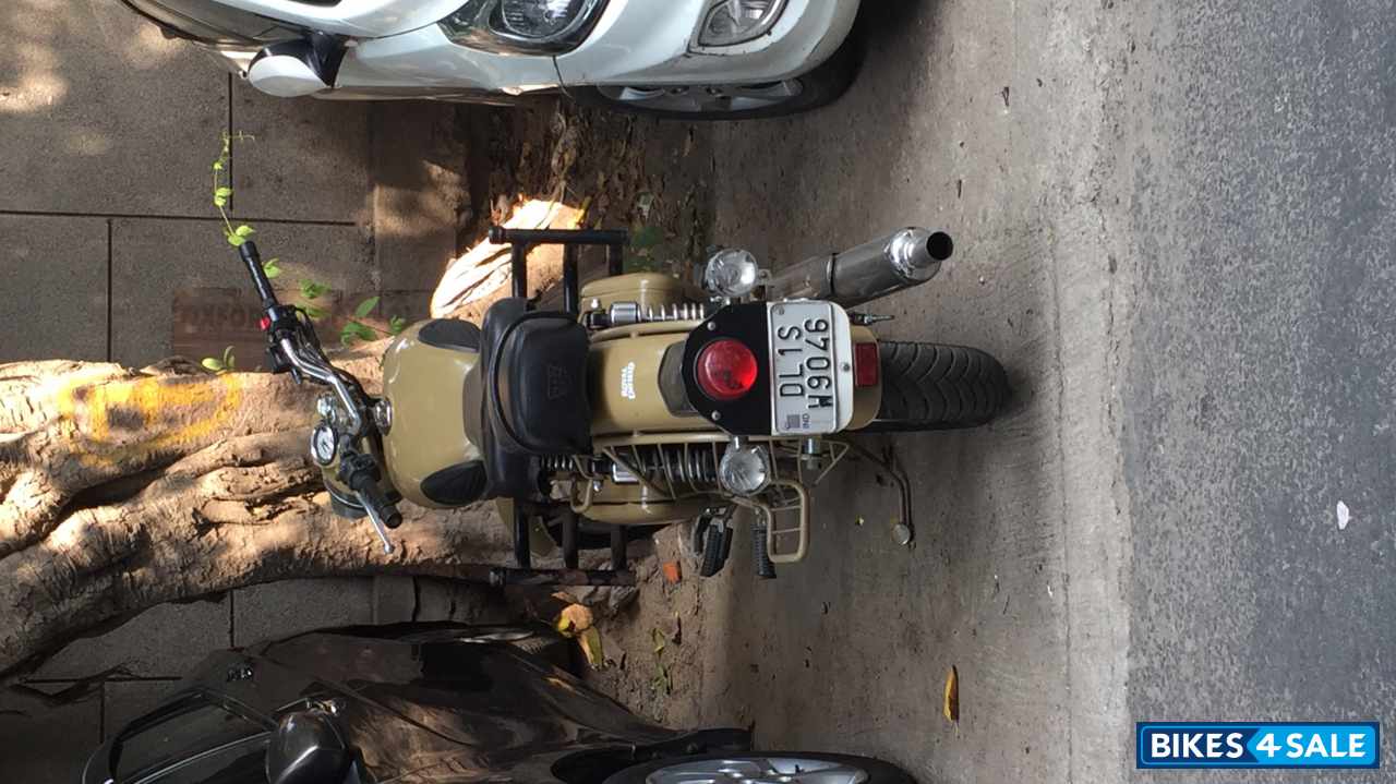 Beige Royal Enfield Classic Desert Storm