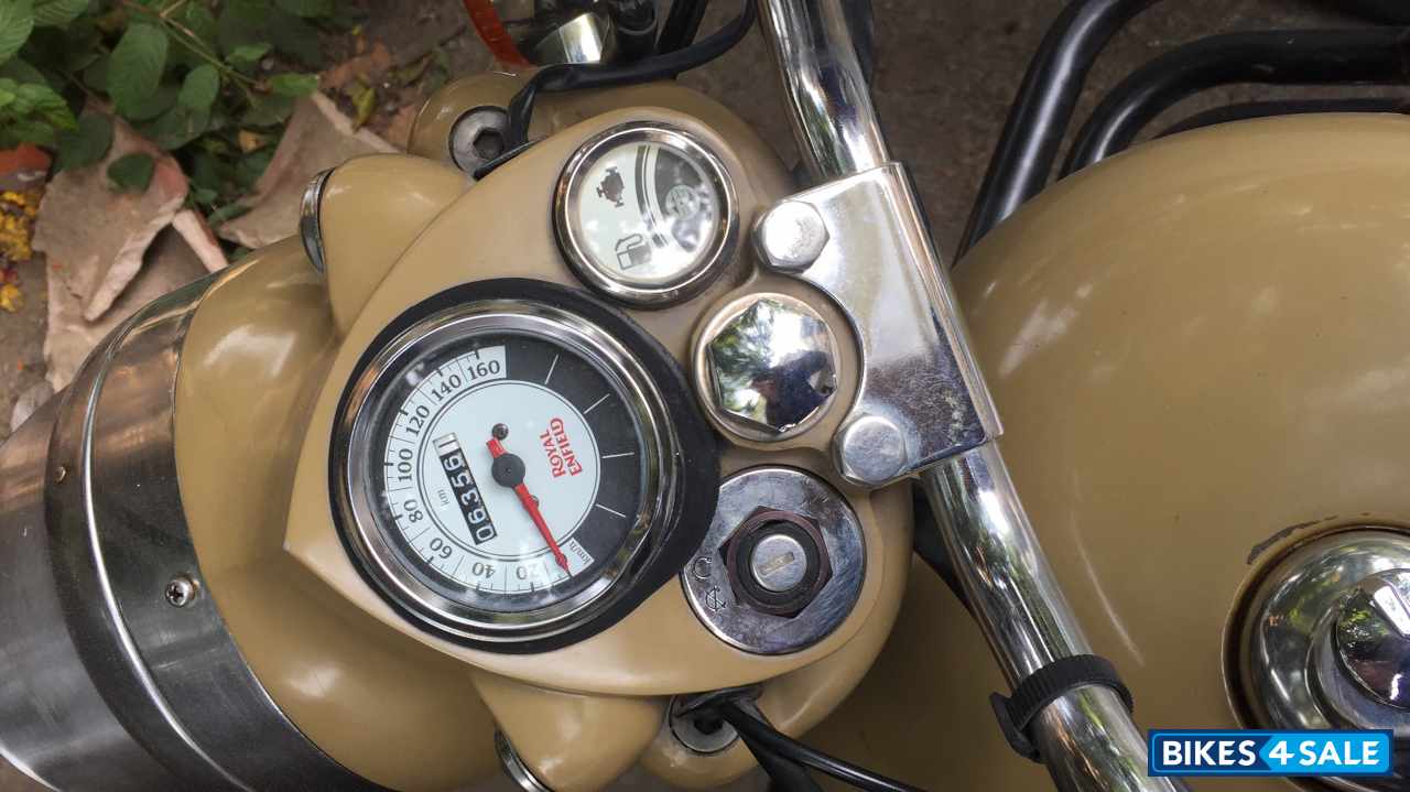 Beige Royal Enfield Classic Desert Storm