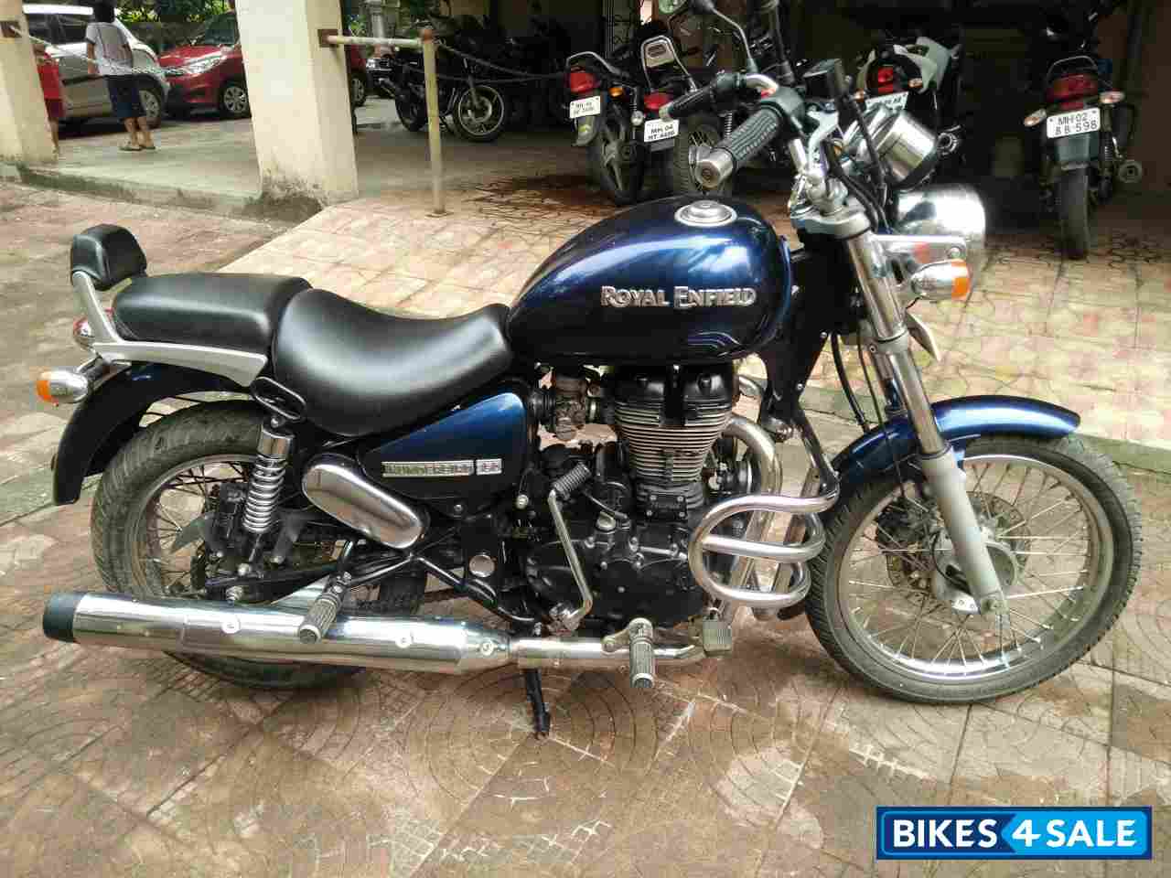 Blue Marine Royal Enfield Thunderbird 350