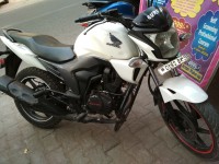 White Honda CB Trigger