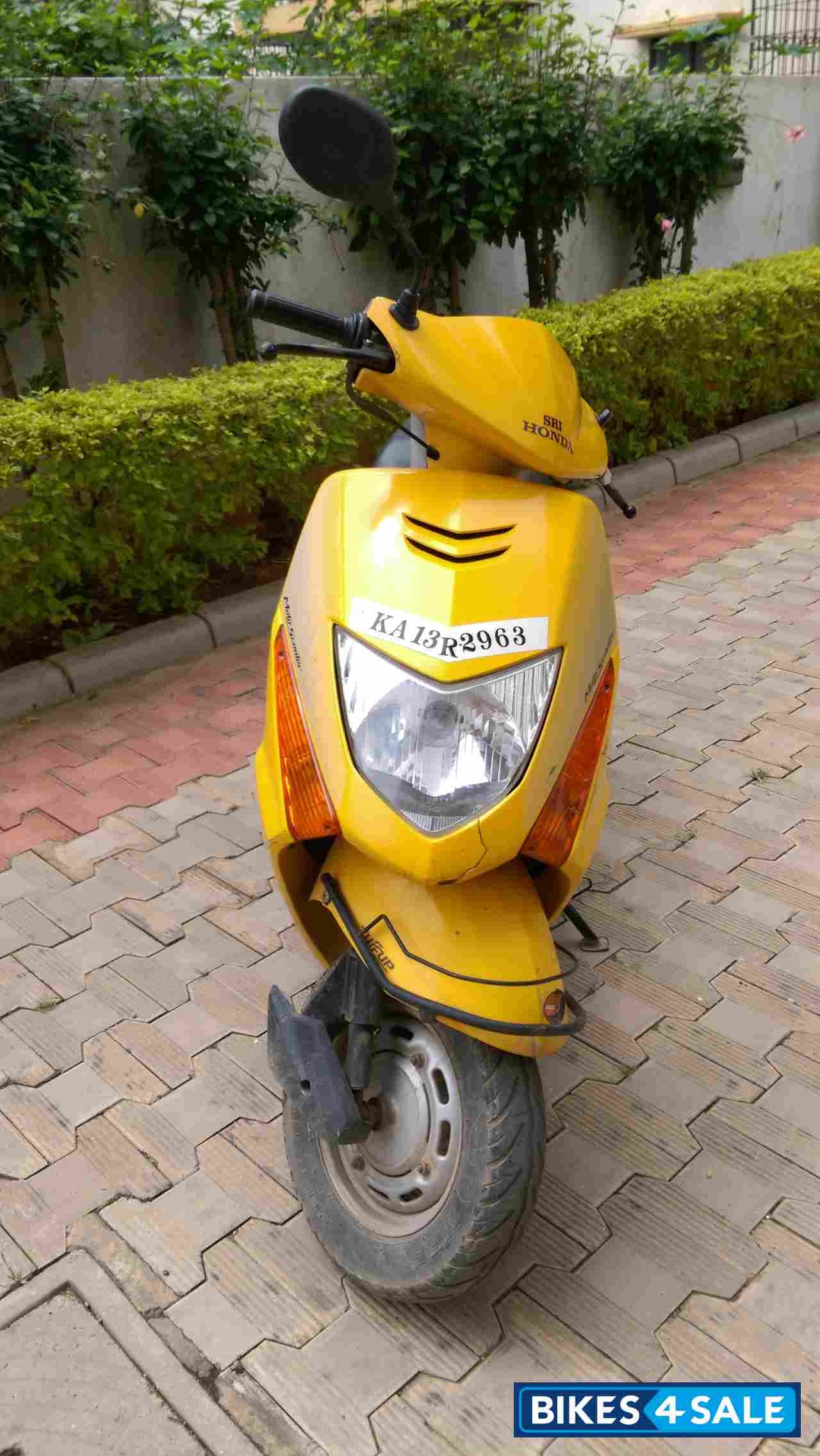 Yellow Honda Dio