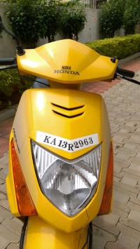 Yellow Honda Dio