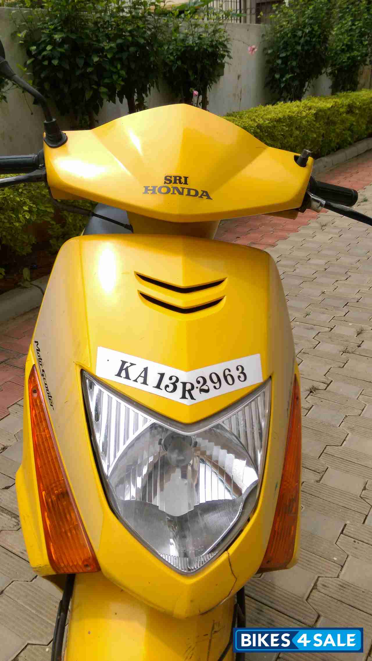 Yellow Honda Dio
