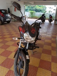 Black Red Bajaj Discover 125