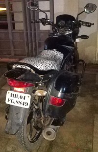 Black Honda CB Shine