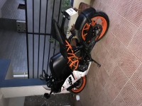 White And Black KTM RC 390