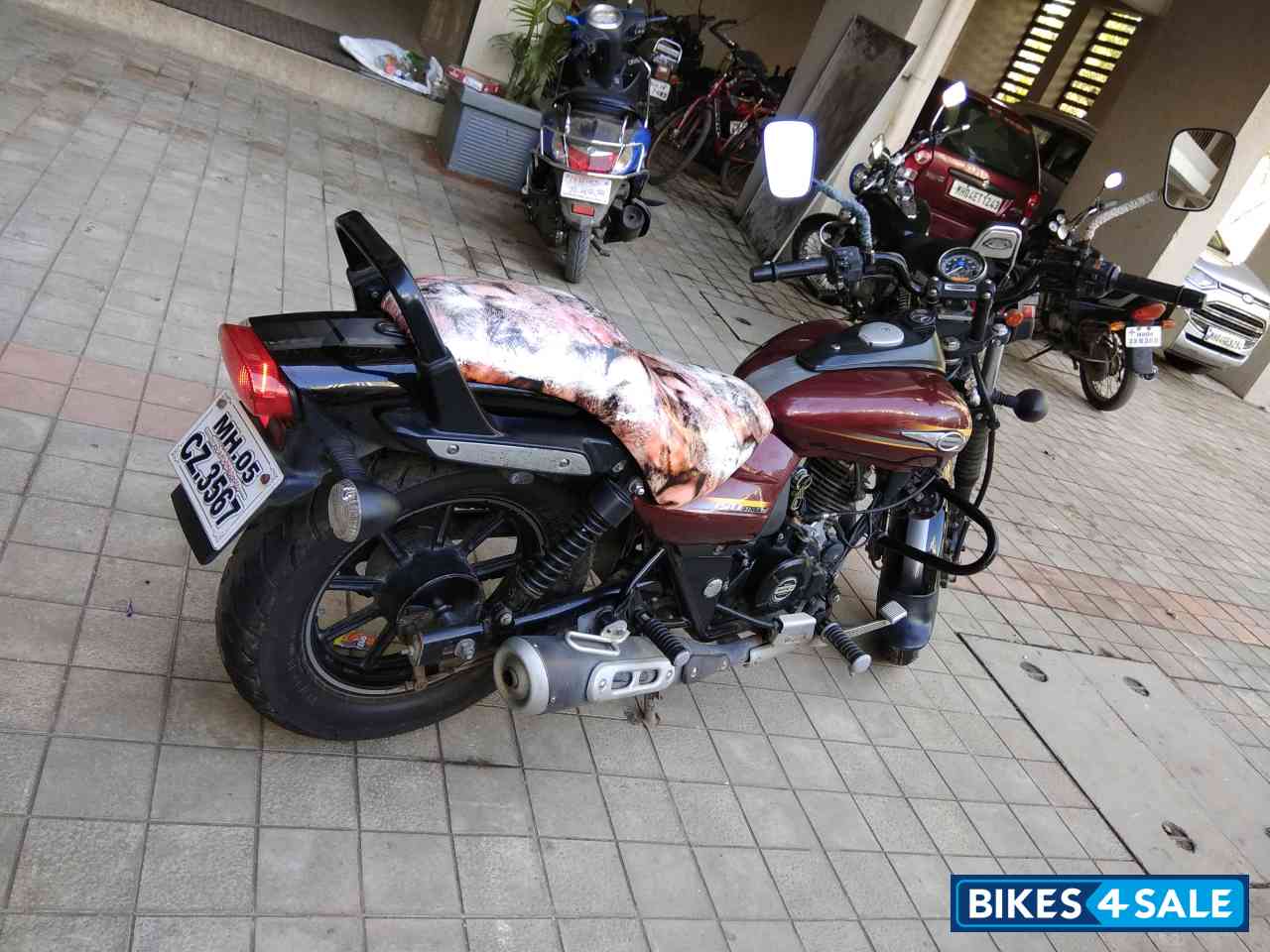 Maroon Bajaj Avenger Street 150