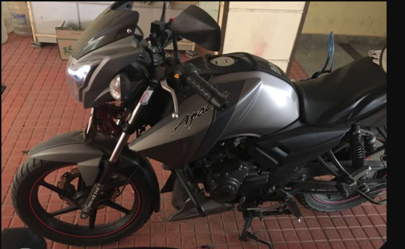 Gray TVS Apache RTR 160
