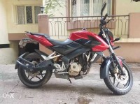 Red Bajaj Pulsar 200 NS