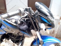 Black And Blue Bajaj Pulsar 180 DTSi