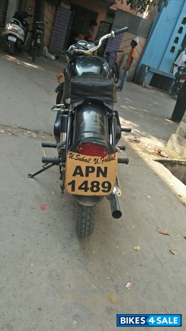 Black Royal Enfield Vintage Bullet