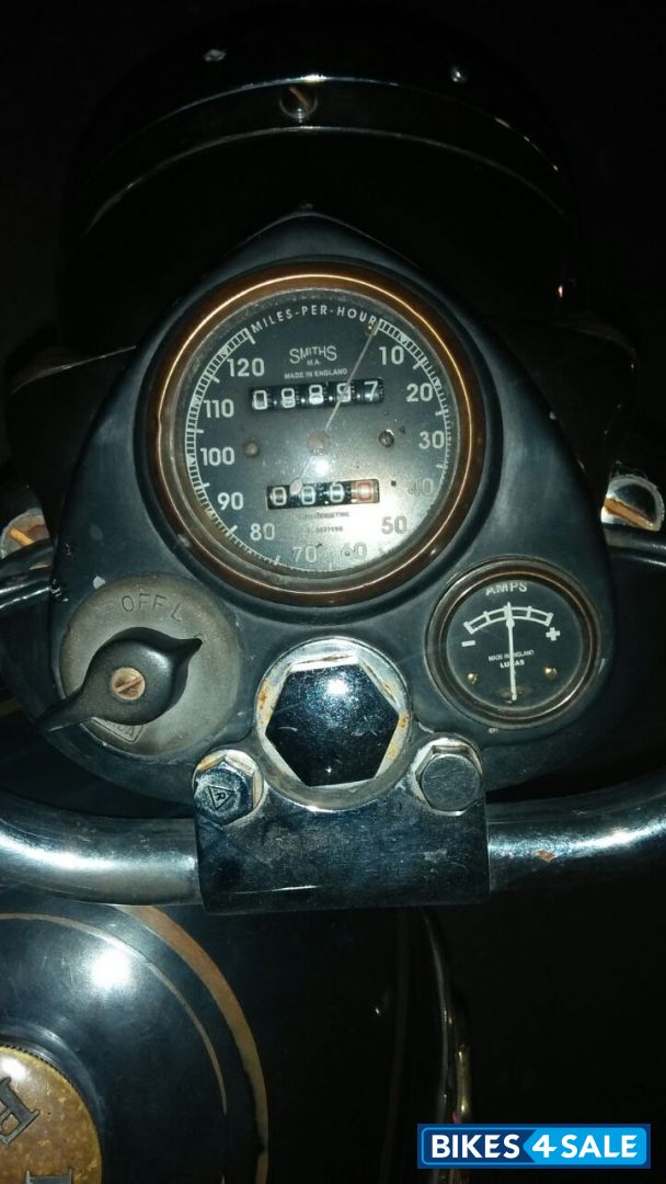 Black Royal Enfield Vintage Bullet