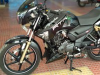 Black TVS Apache RTR 180