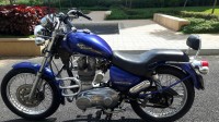 Blue Royal Enfield Thunderbird 350