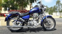 Blue Royal Enfield Thunderbird 350