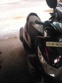 Black And Pink Yamaha Ray