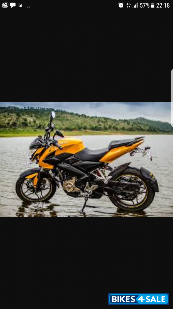 Yellow Bajaj Pulsar 200 NS