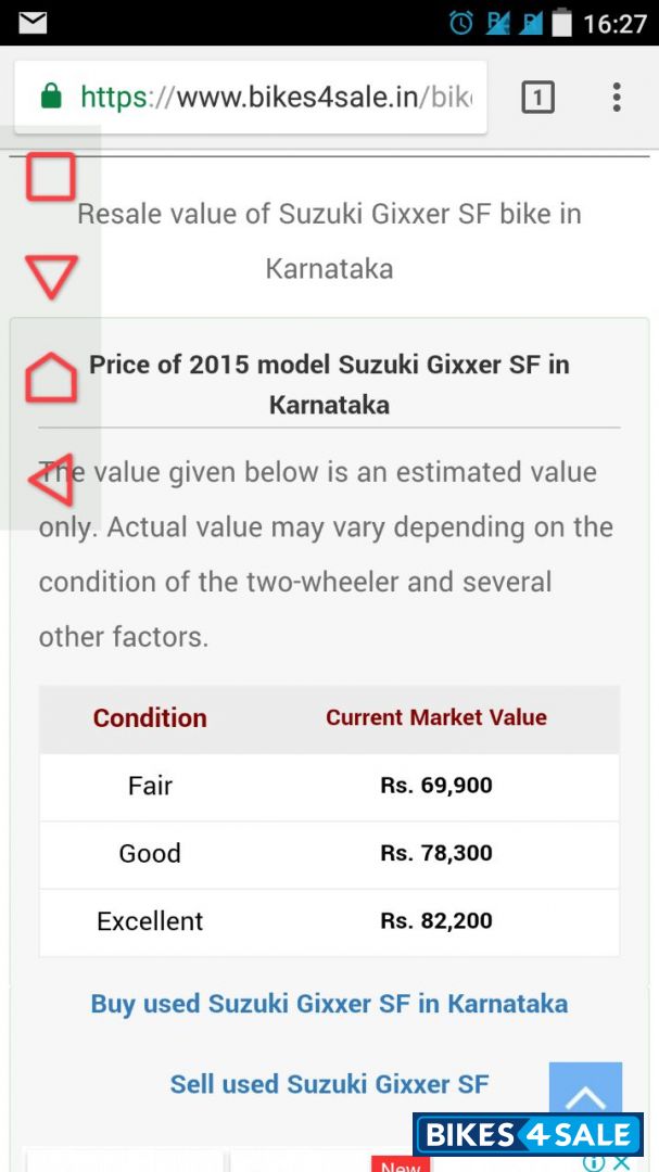 Blue Suzuki Gixxer SF SP