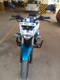 Blue Yamaha FZ-S FI V2