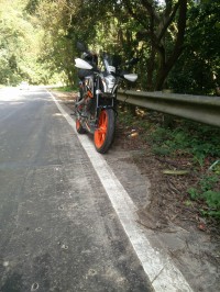 Black KTM Duke 390
