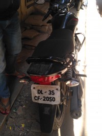 Black Honda CB Shine